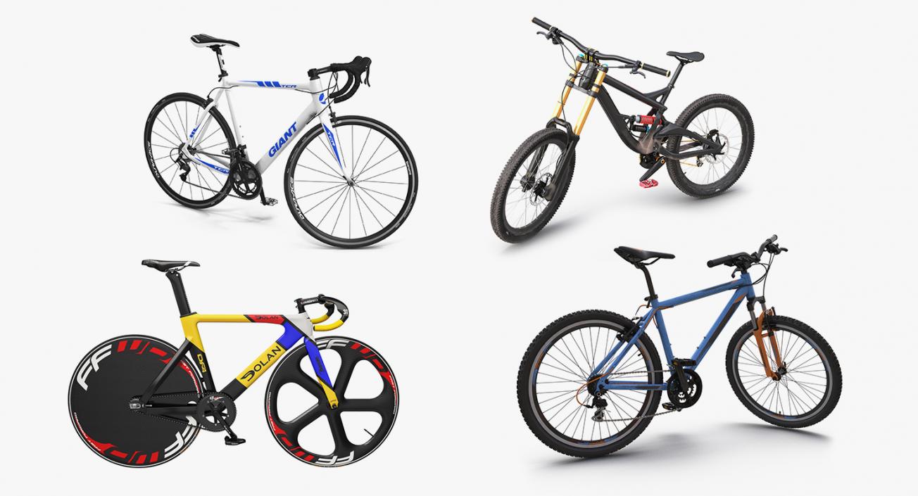 Modern Bikes Rigged Collection 2 3D