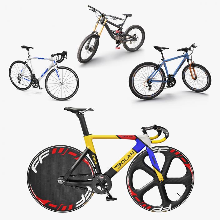 Modern Bikes Rigged Collection 2 3D