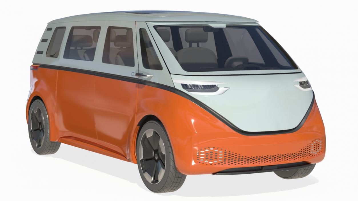 Electric Minivan Simplified 3D