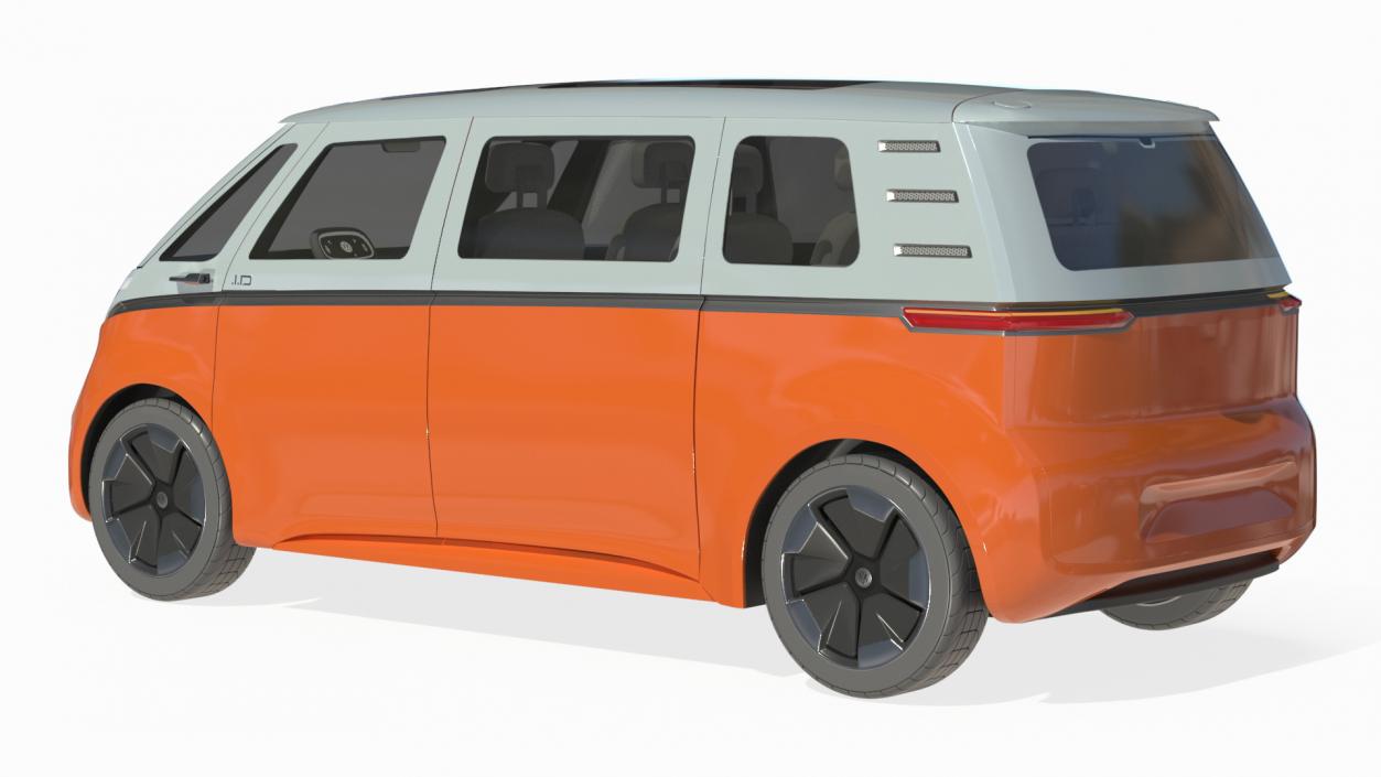 Electric Minivan Simplified 3D