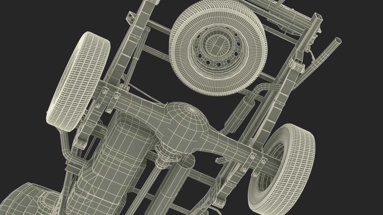 3D Hyundai HR 2023 Bare Chassis model