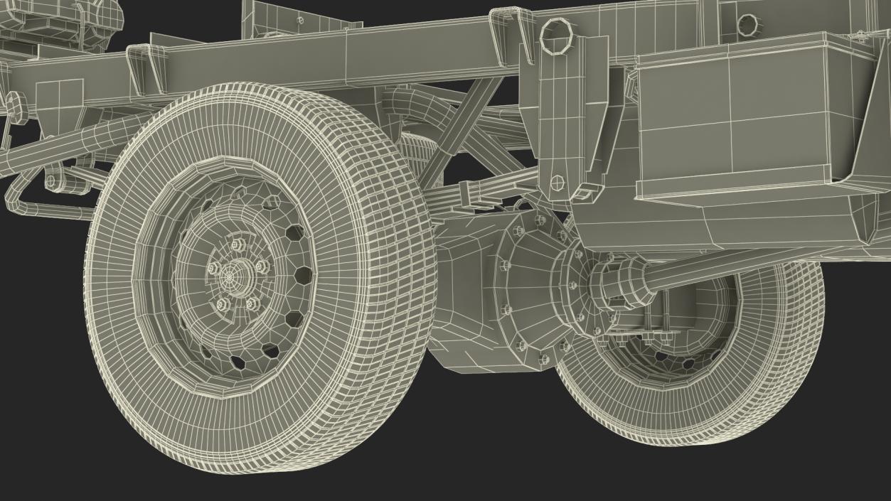 3D Hyundai HR 2023 Bare Chassis model