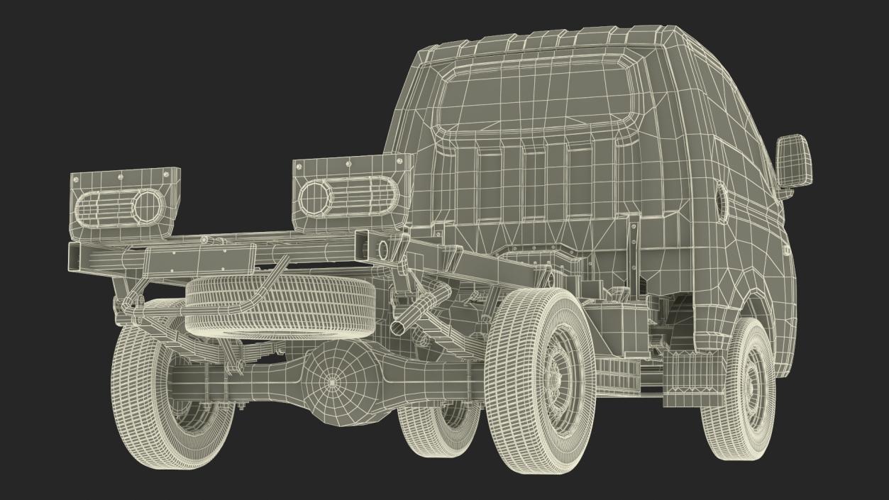 3D Hyundai HR 2023 Bare Chassis model