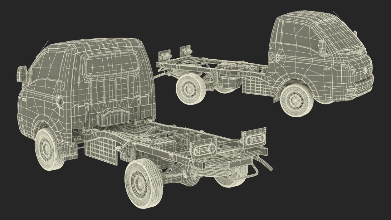 3D Hyundai HR 2023 Bare Chassis model