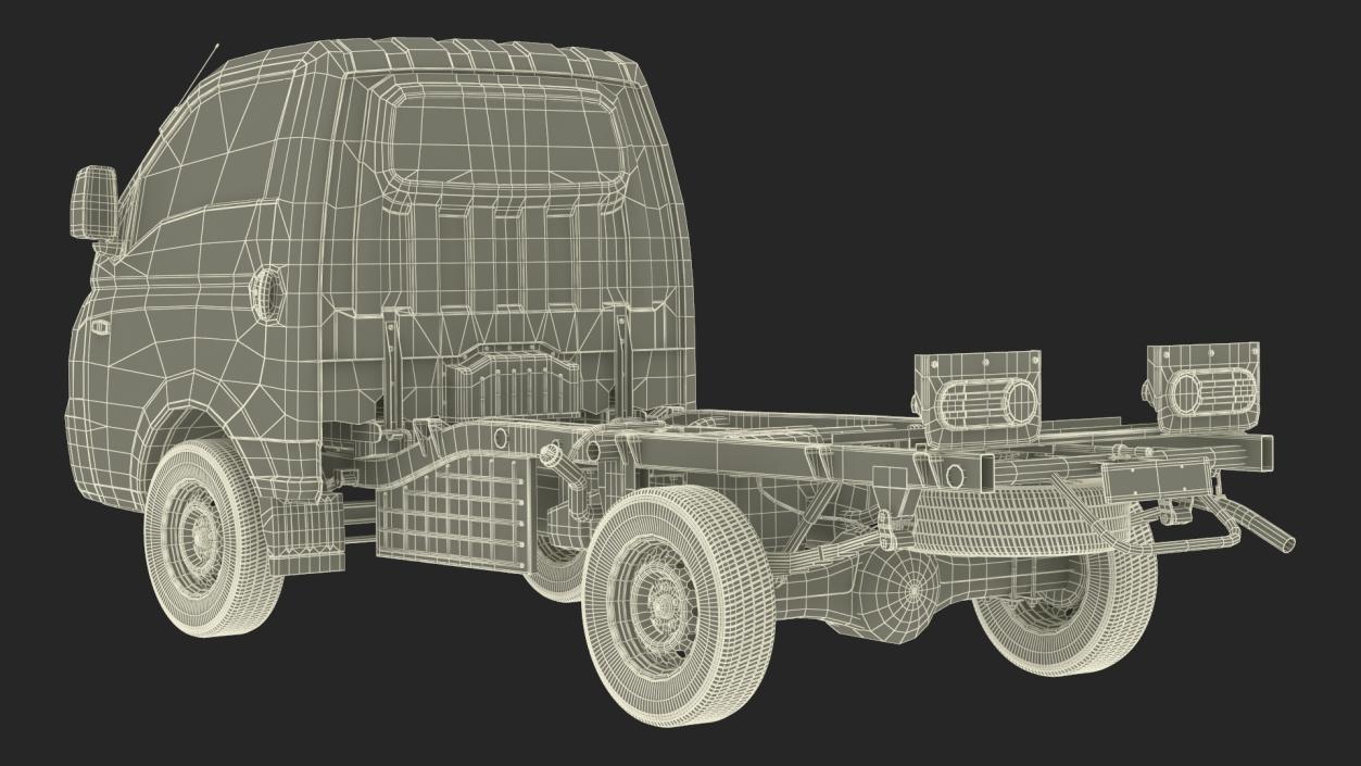 3D Hyundai HR 2023 Bare Chassis model