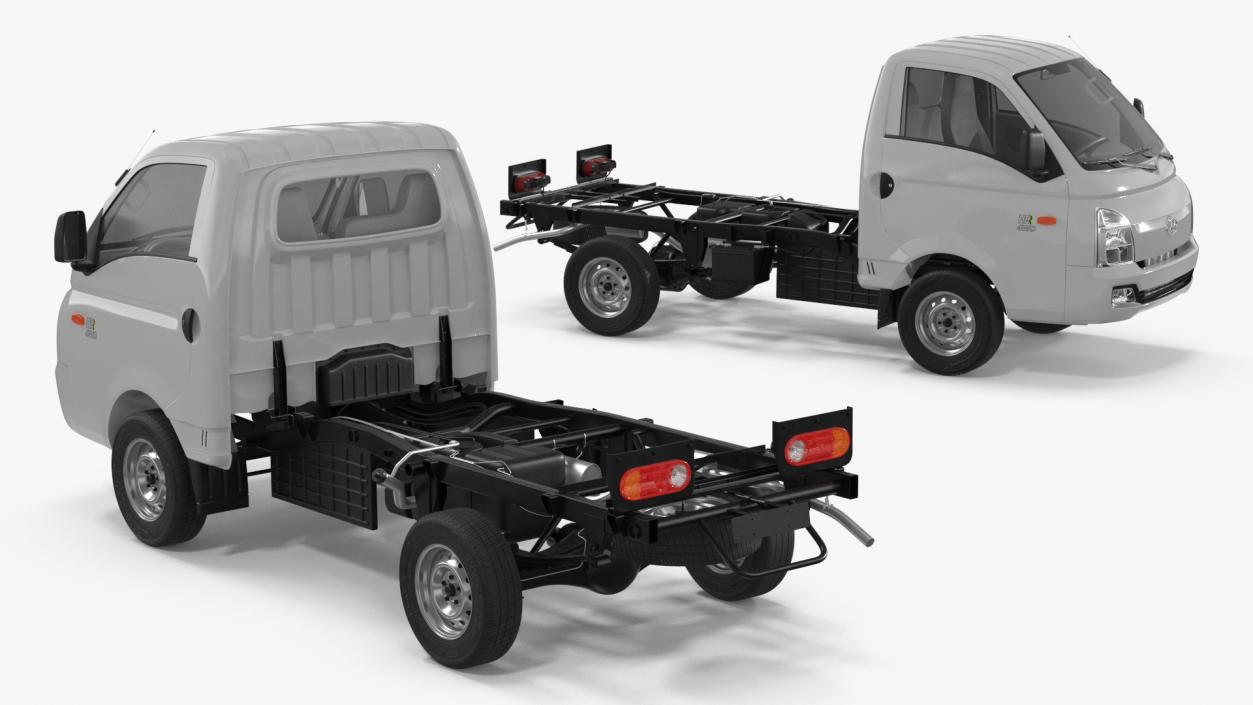 3D Hyundai HR 2023 Bare Chassis model