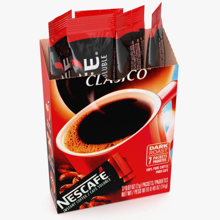 3D Nescafe Clasico Box Opened