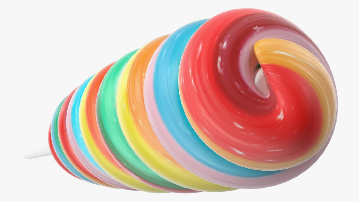 3D Twisty Hard Lollipop Candy