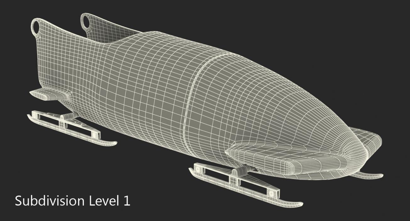 3D Bobsled Two Person Team GB