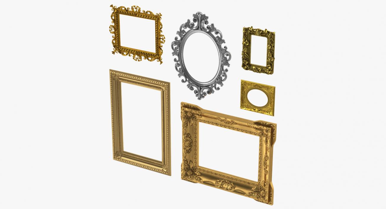 3D model Baroque Picture Frames 3D Models Collection 4