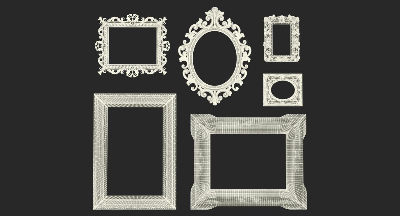 3D model Baroque Picture Frames 3D Models Collection 4