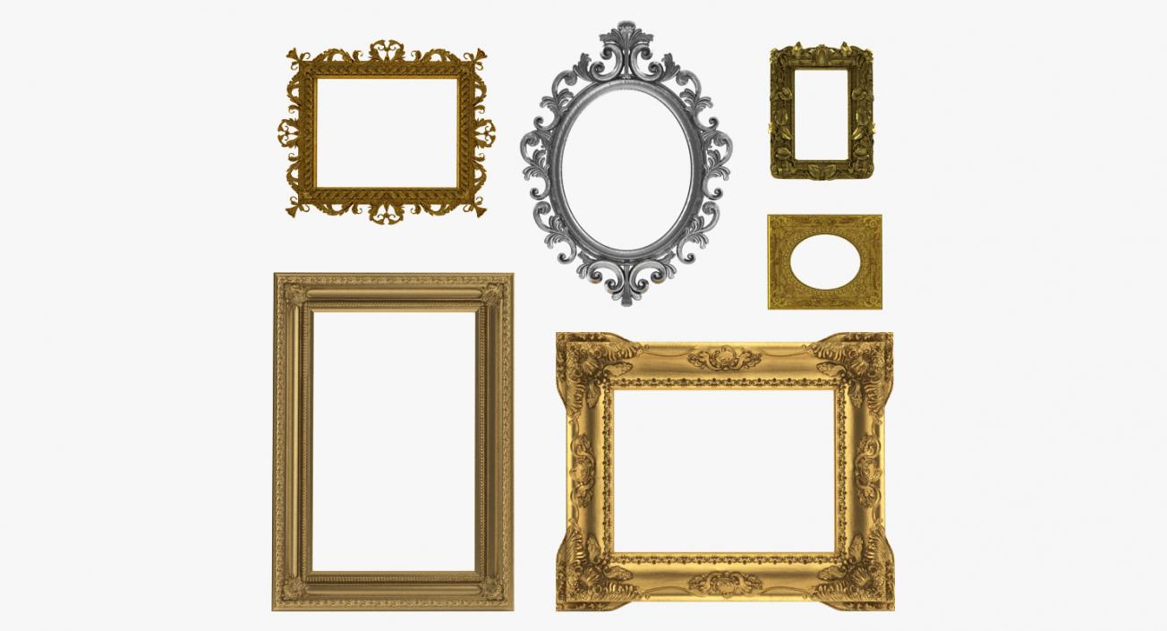 3D model Baroque Picture Frames 3D Models Collection 4