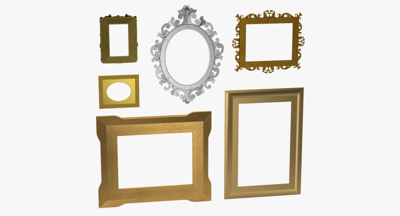 3D model Baroque Picture Frames 3D Models Collection 4