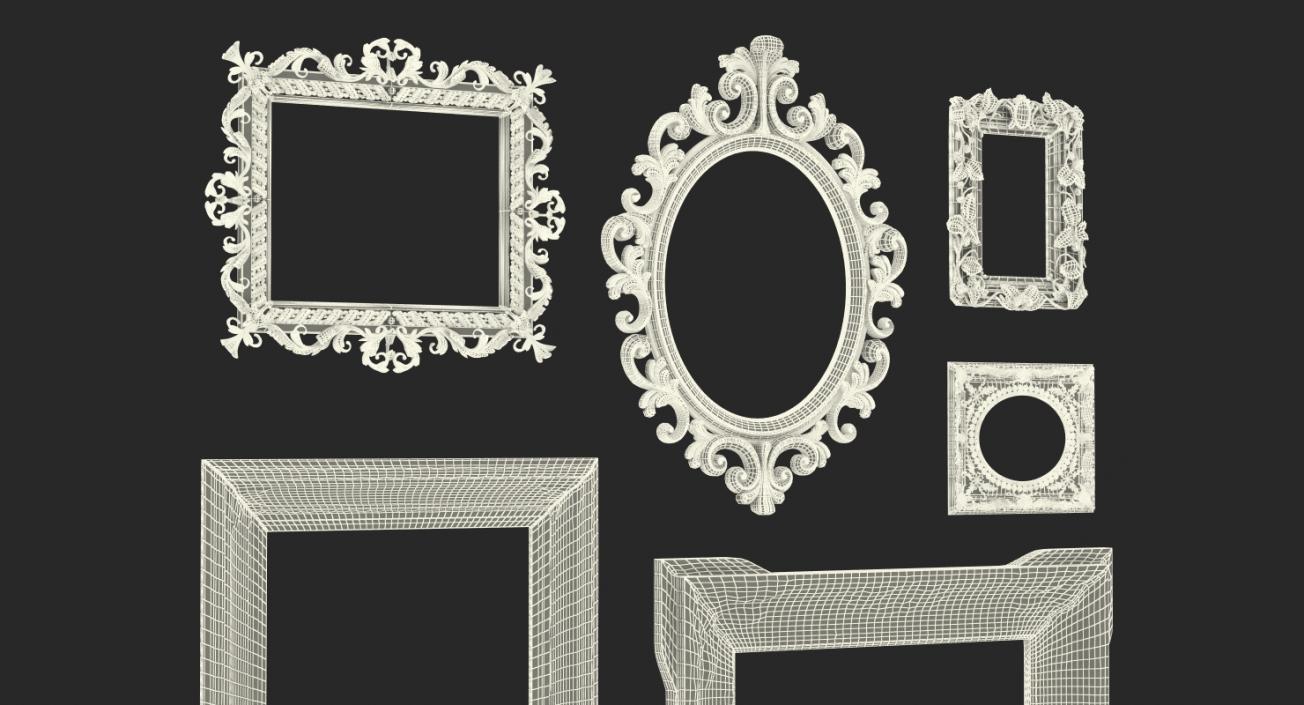 3D model Baroque Picture Frames 3D Models Collection 4