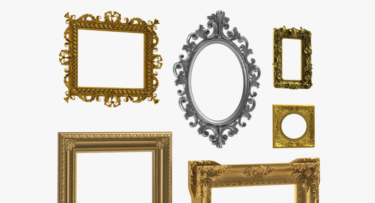 3D model Baroque Picture Frames 3D Models Collection 4