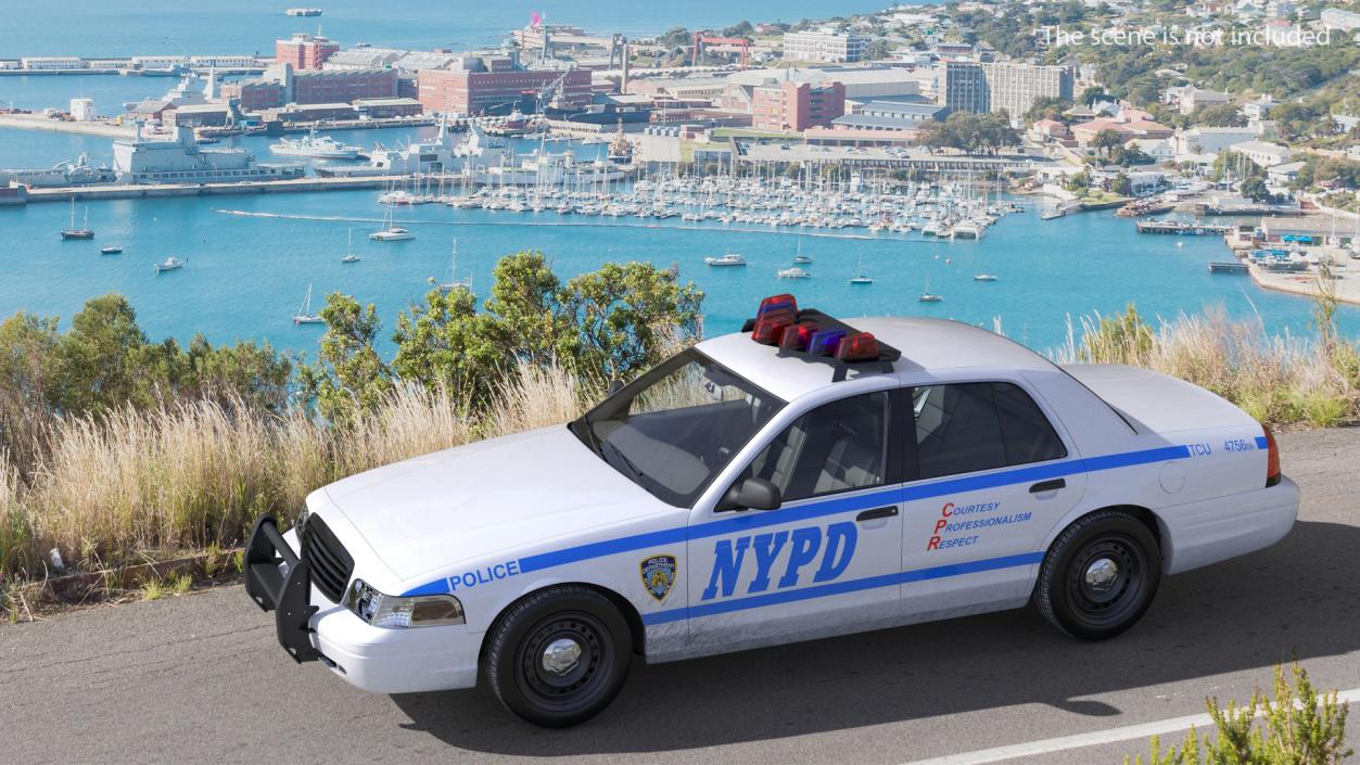 Police Cars Rigged Collection 3D model