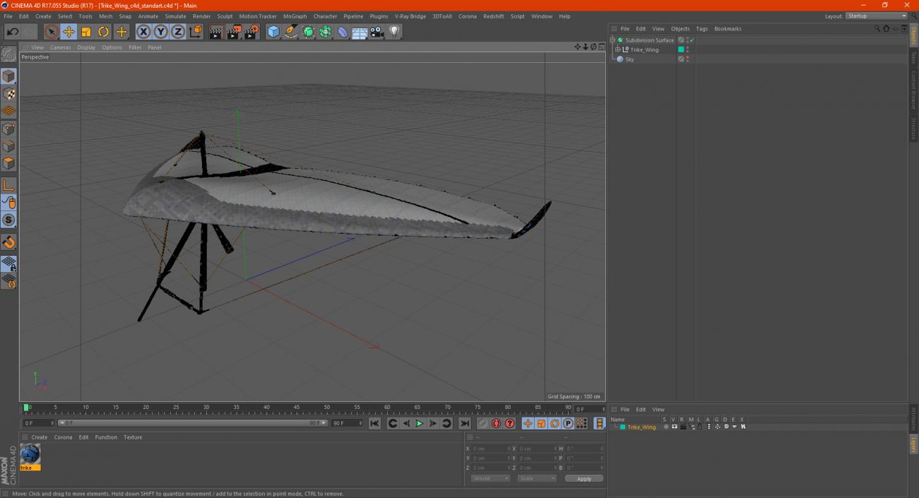 3D Hang Glider 2 model