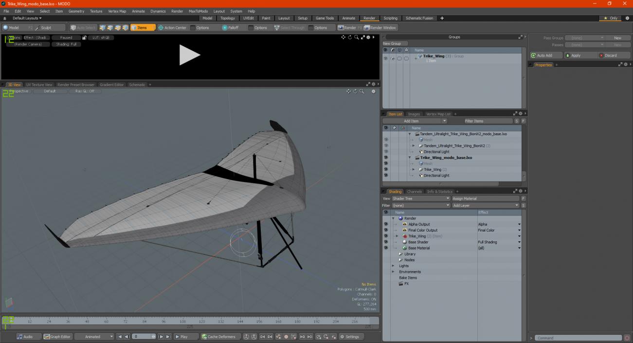 3D Hang Glider 2 model