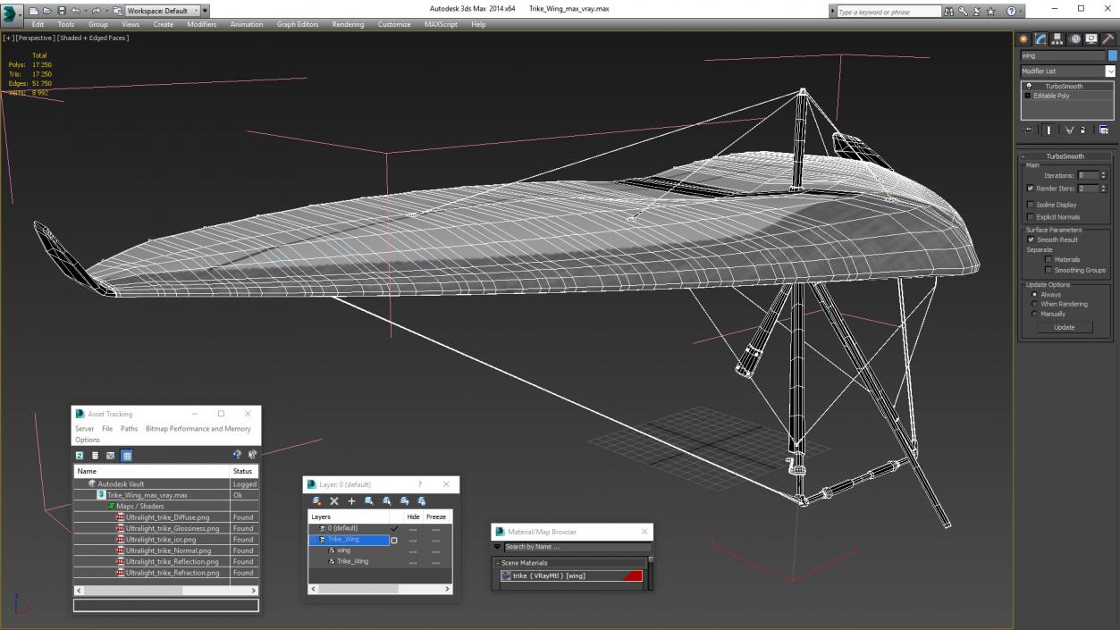 3D Hang Glider 2 model