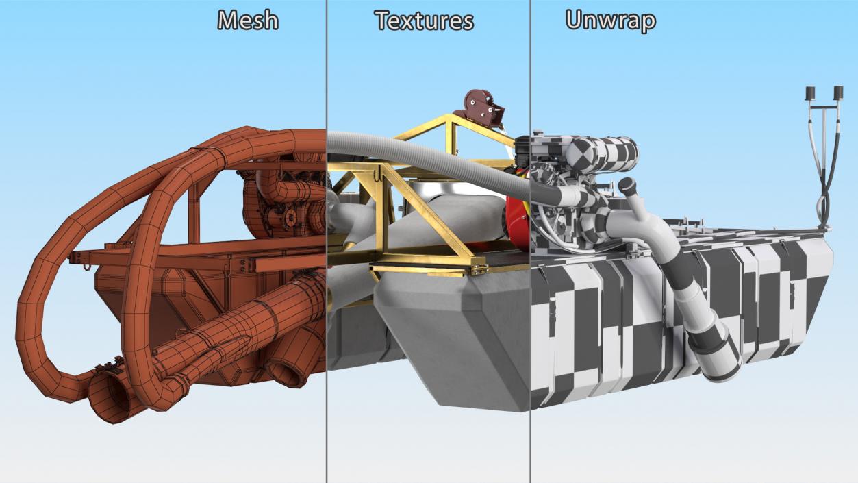 3D model Small Diamond and Gold Dredger