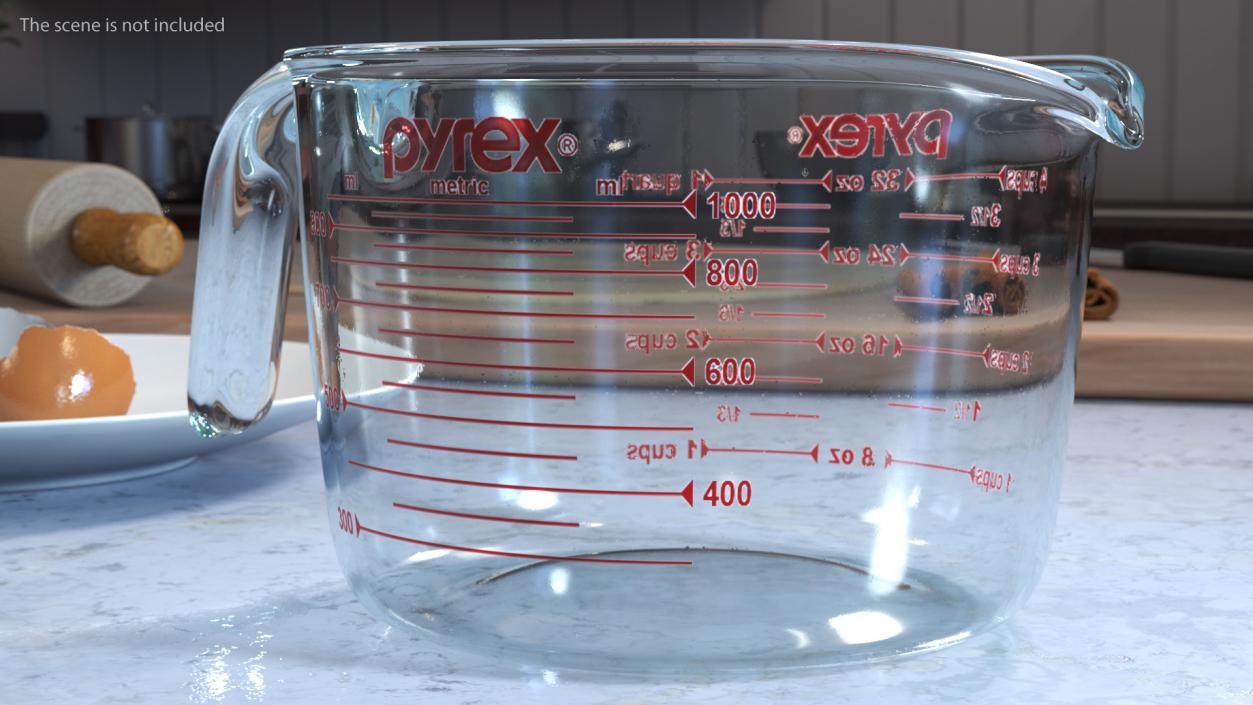 3D Pyrex Measuring Cup 1000ml