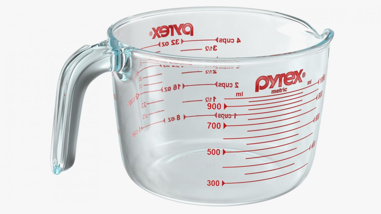 3D Pyrex Measuring Cup 1000ml