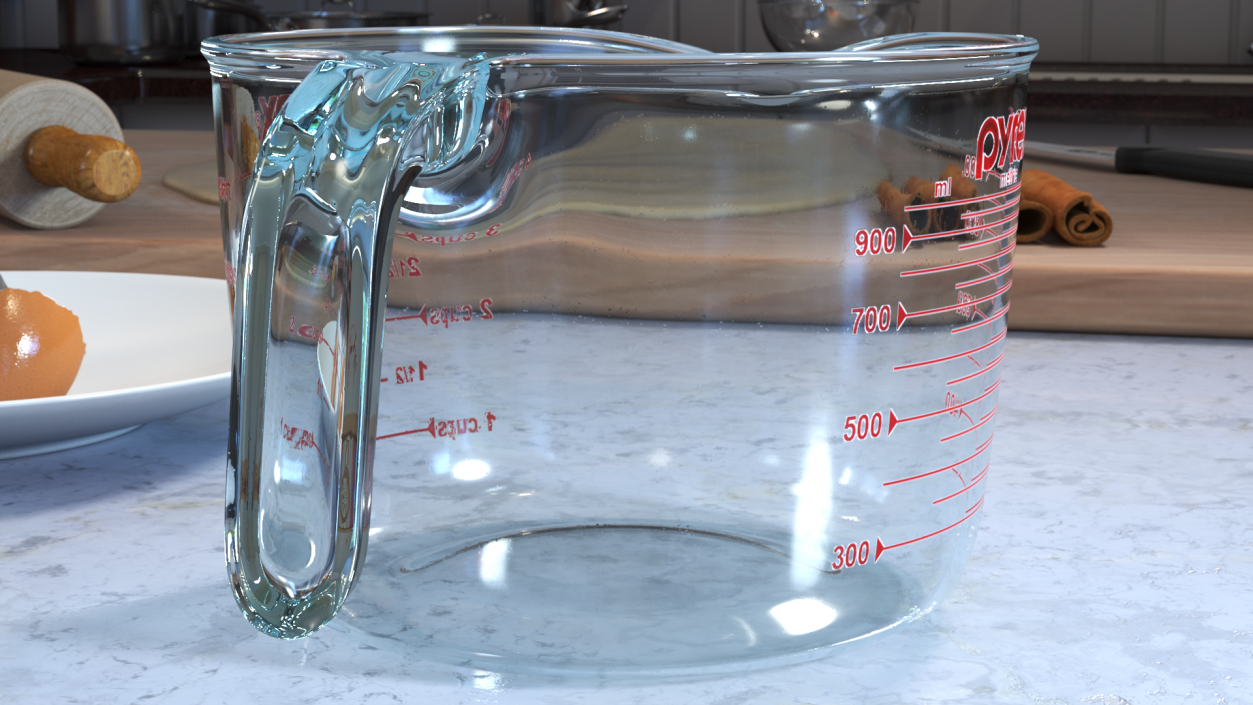 3D Pyrex Measuring Cup 1000ml