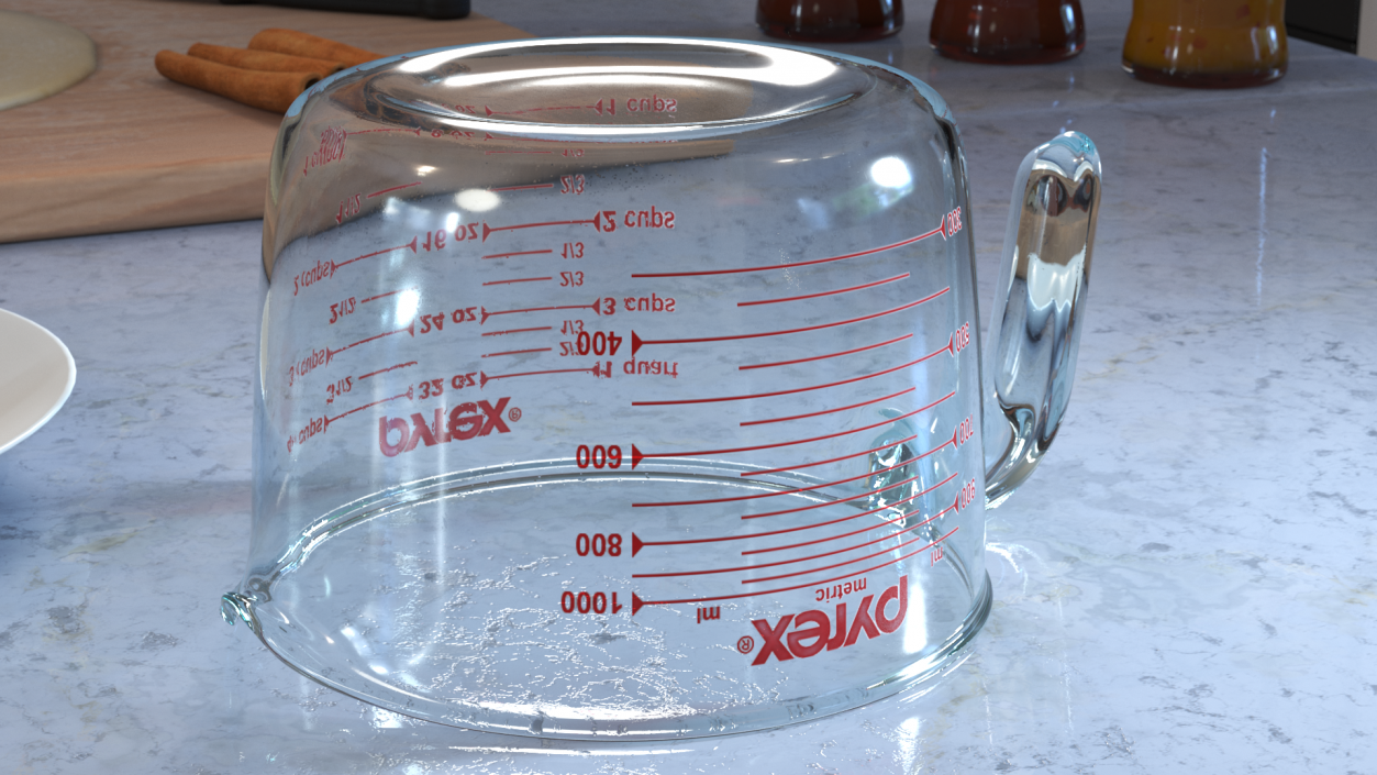 3D Pyrex Measuring Cup 1000ml