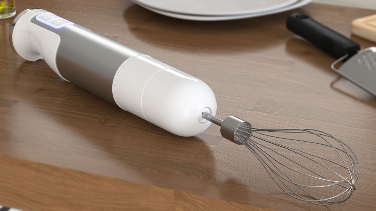 3D Handheld Immersion Blender with Egg Whisk