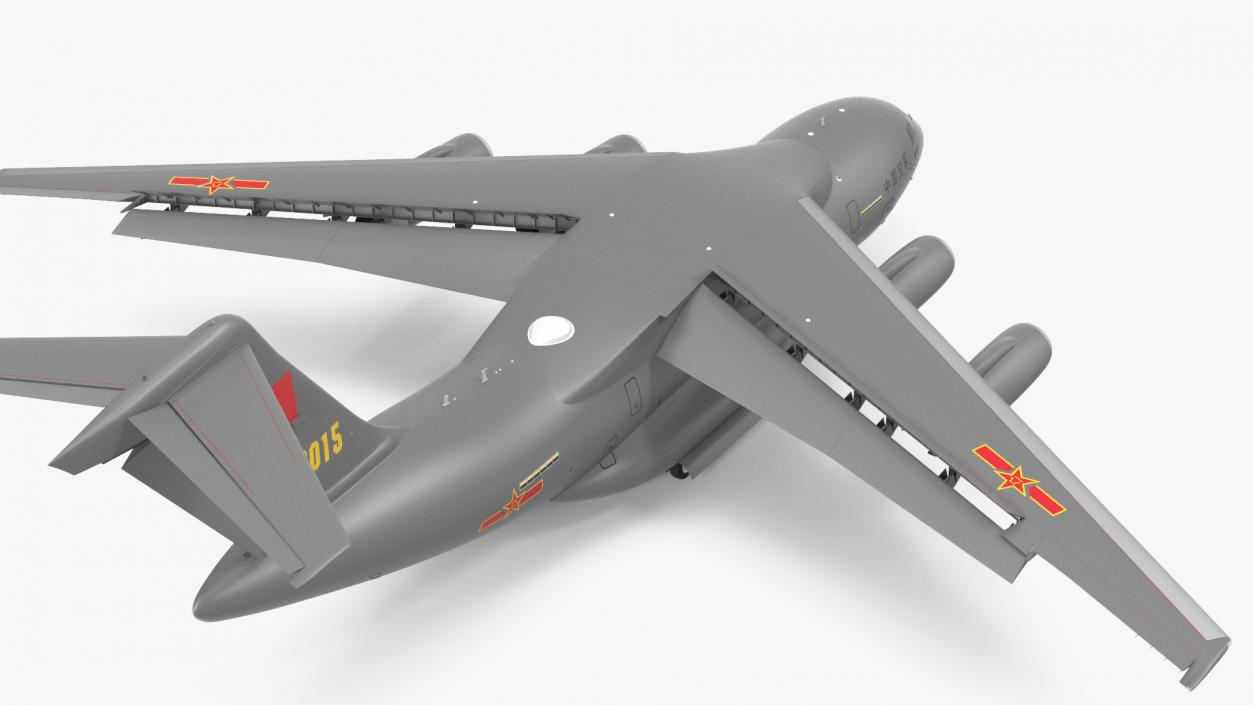 Xian Y20 Large Military Transport Aircraft Rigged 3D model