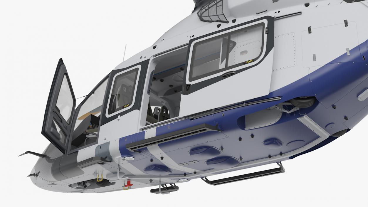 Medium Utility Helicopter Rigged 3D