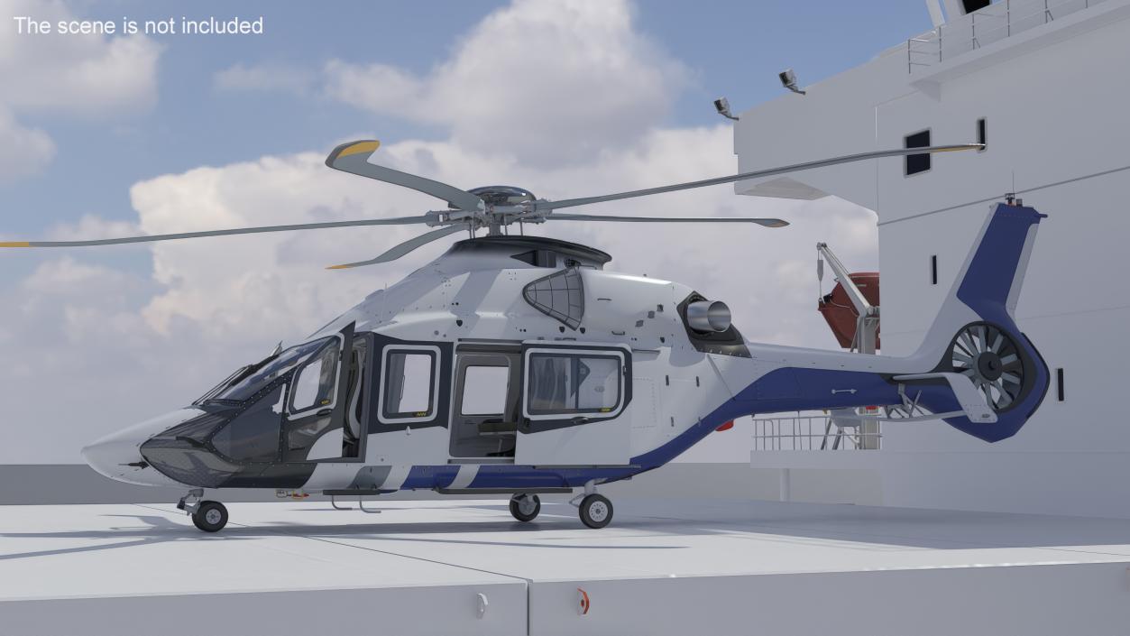 Medium Utility Helicopter Rigged 3D