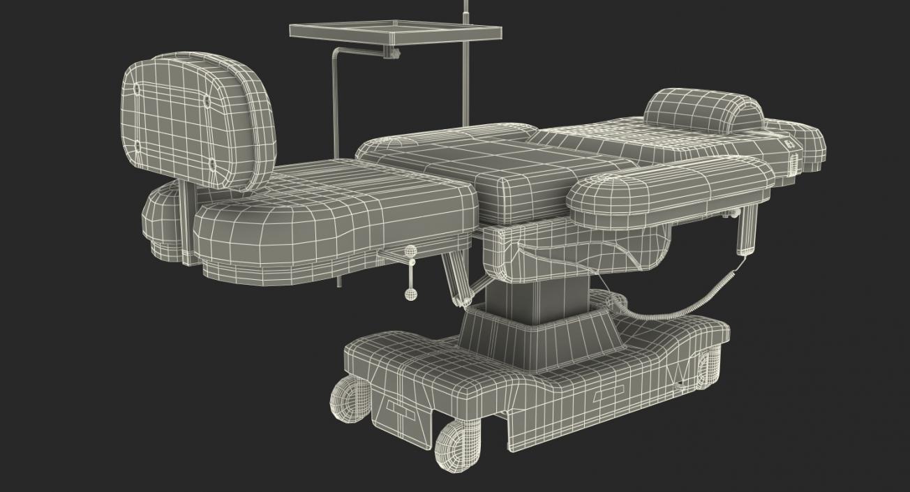 3D Electronic Chemotherapy Chair Rigged