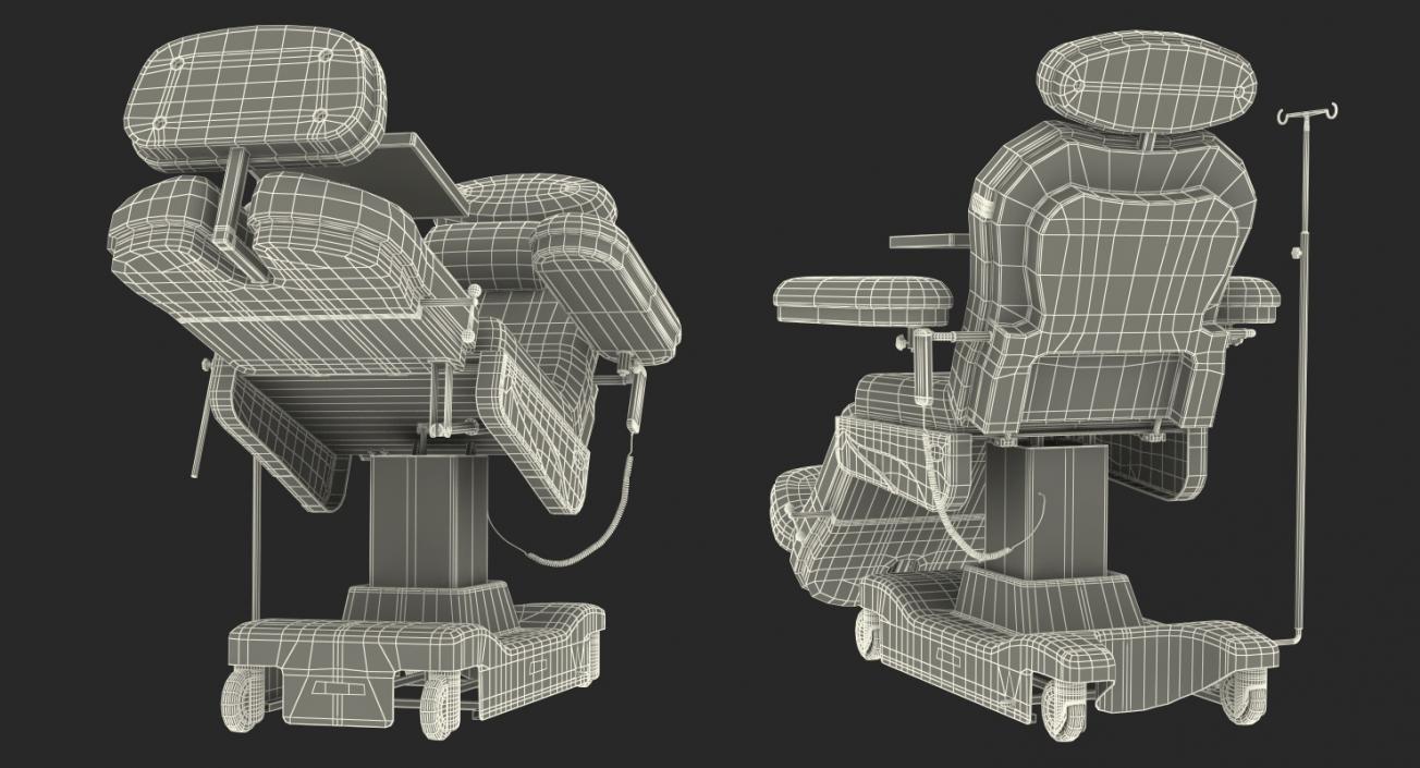 3D Electronic Chemotherapy Chair Rigged