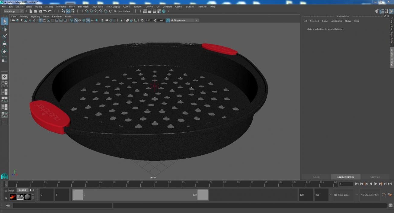 3D Non-Stick Pizza Tray(1) model