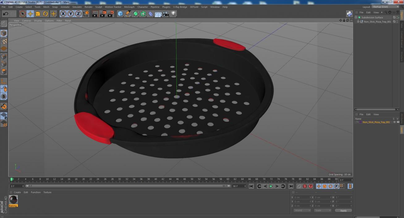 3D Non-Stick Pizza Tray(1) model