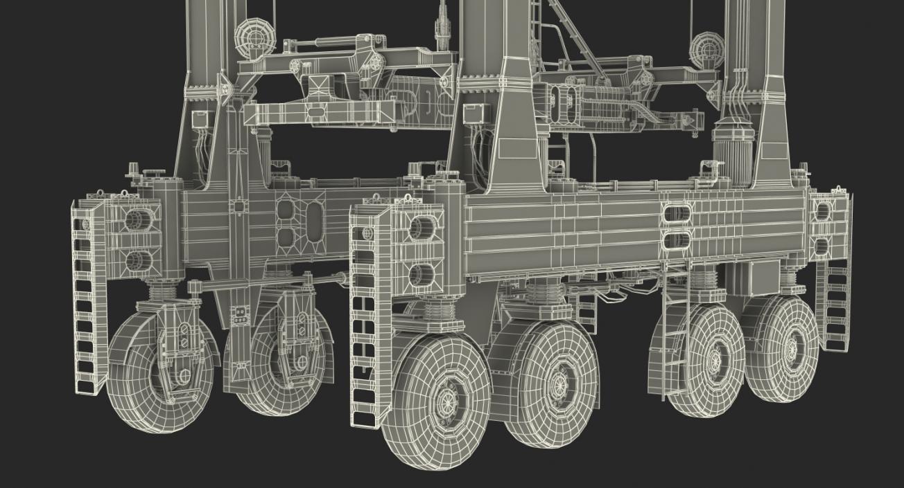 Hybrid Straddle Carrier Kalmar New 3D model