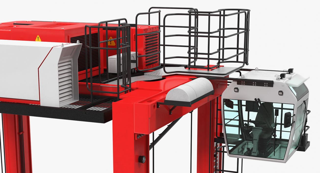 Hybrid Straddle Carrier Kalmar New 3D model