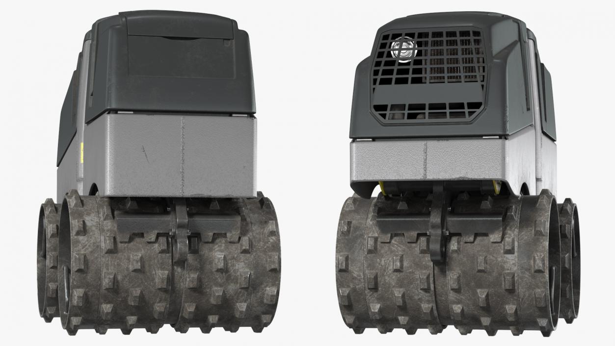 Vibratory Trench Roller Dirty 3D model