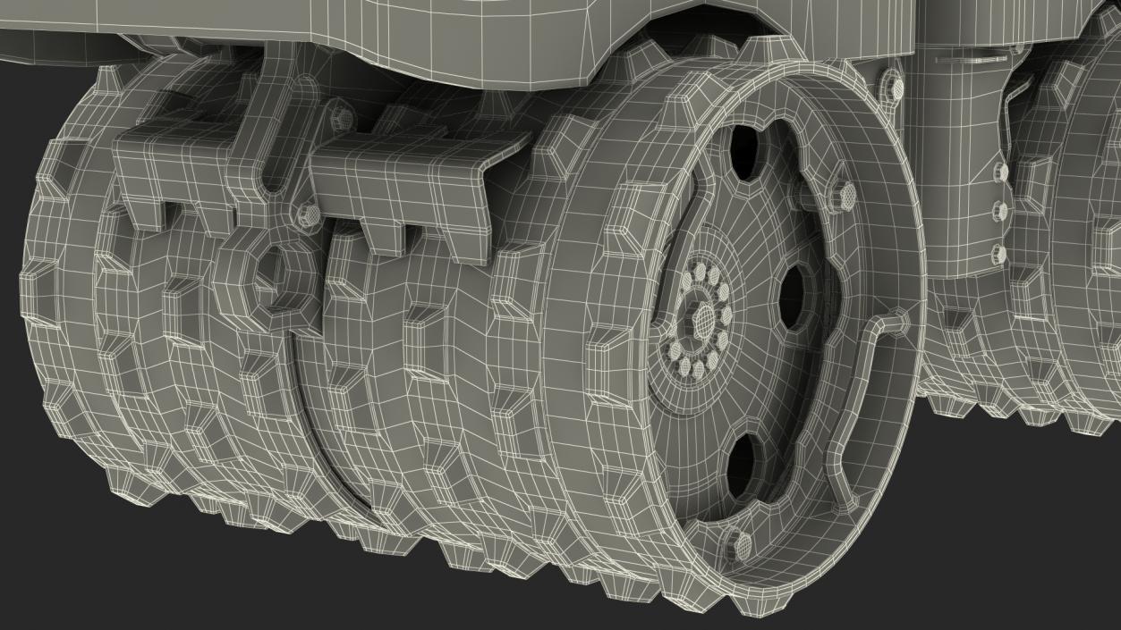 Vibratory Trench Roller Dirty 3D model