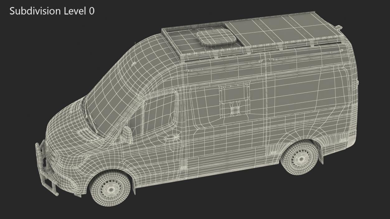 3D SWAT Van Bulletproof Mercedes 2