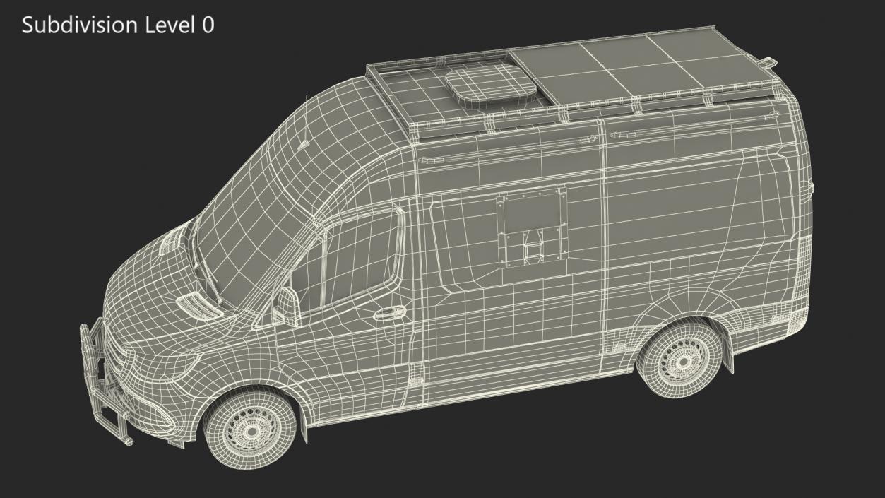 3D SWAT Van Bulletproof Mercedes 2