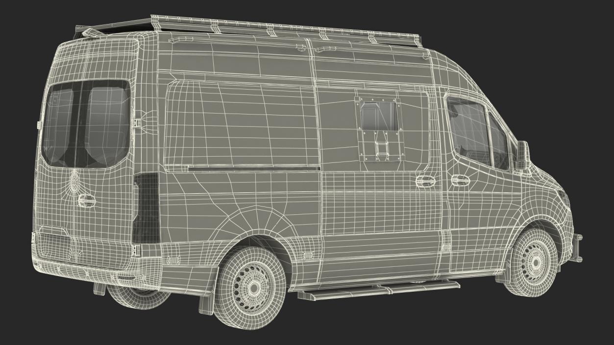 3D SWAT Van Bulletproof Mercedes 2