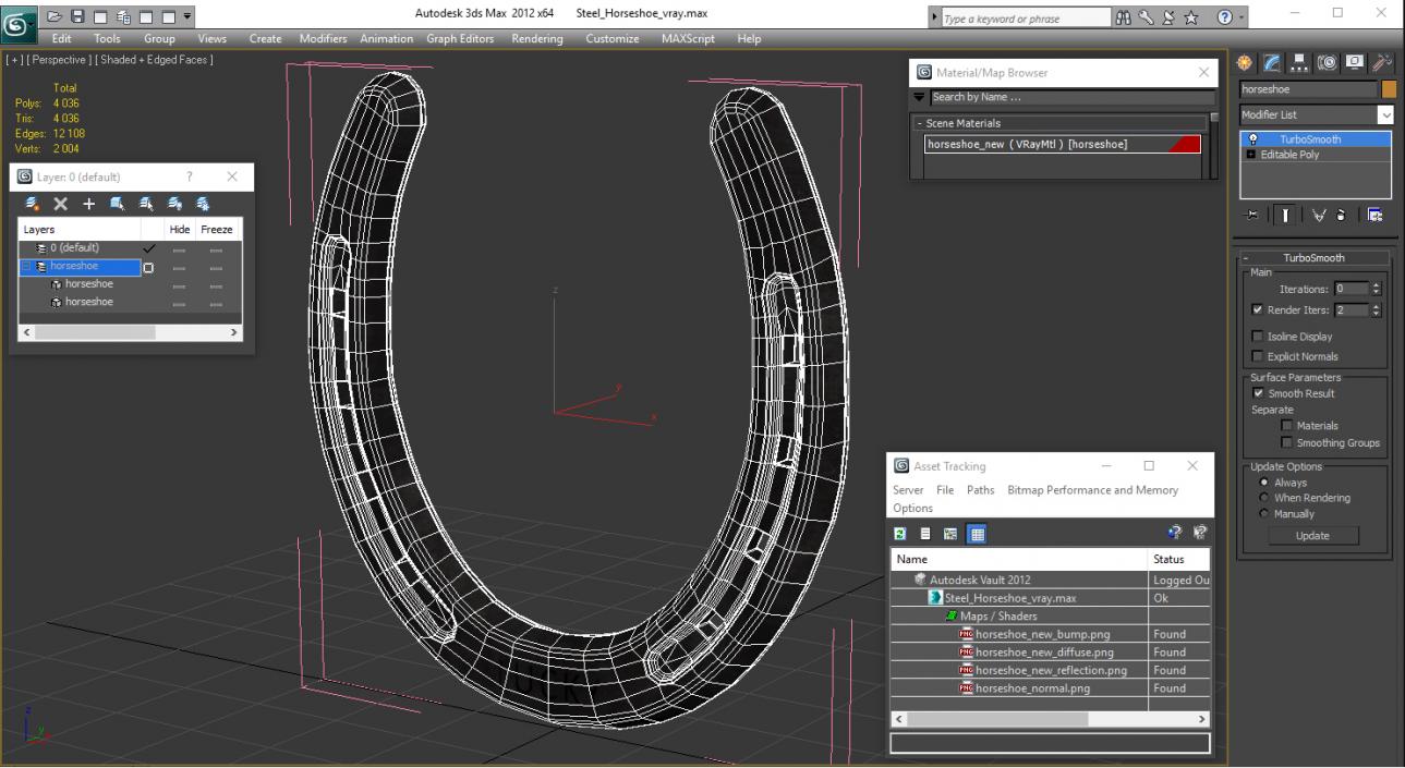 3D model Steel Horseshoe