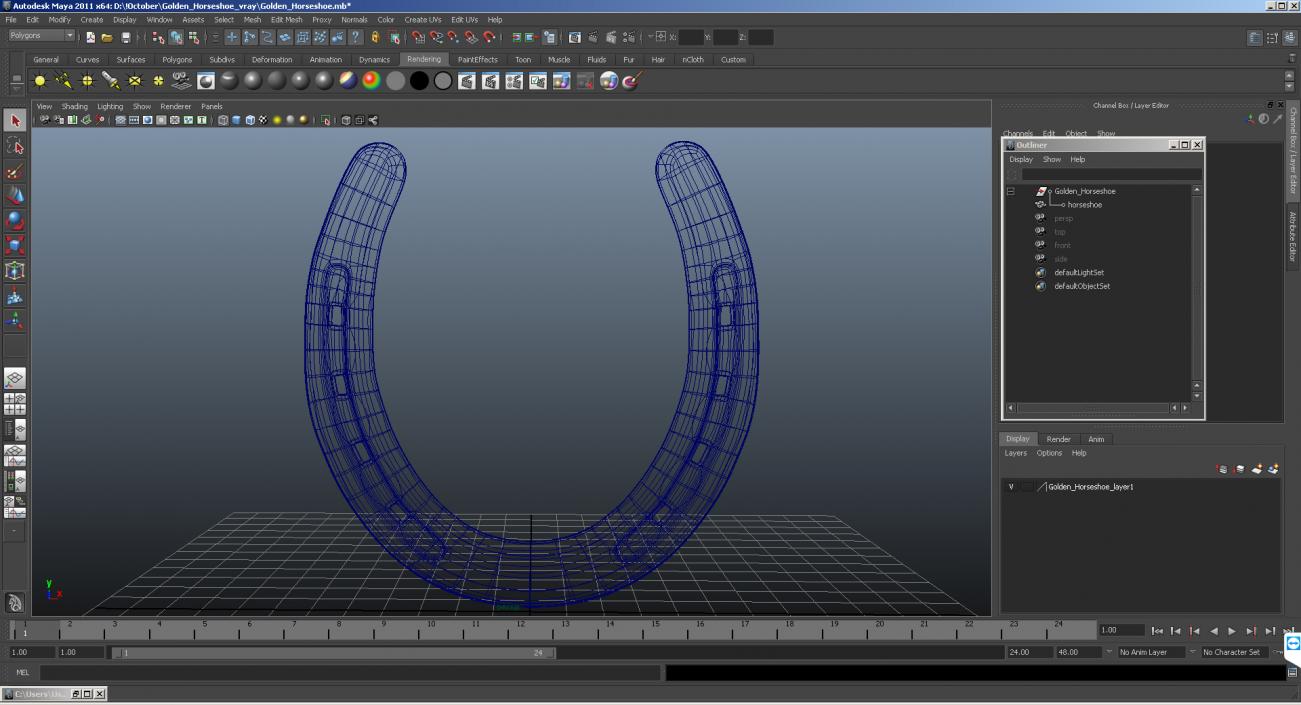 3D model Steel Horseshoe