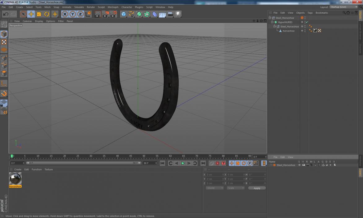 3D model Steel Horseshoe