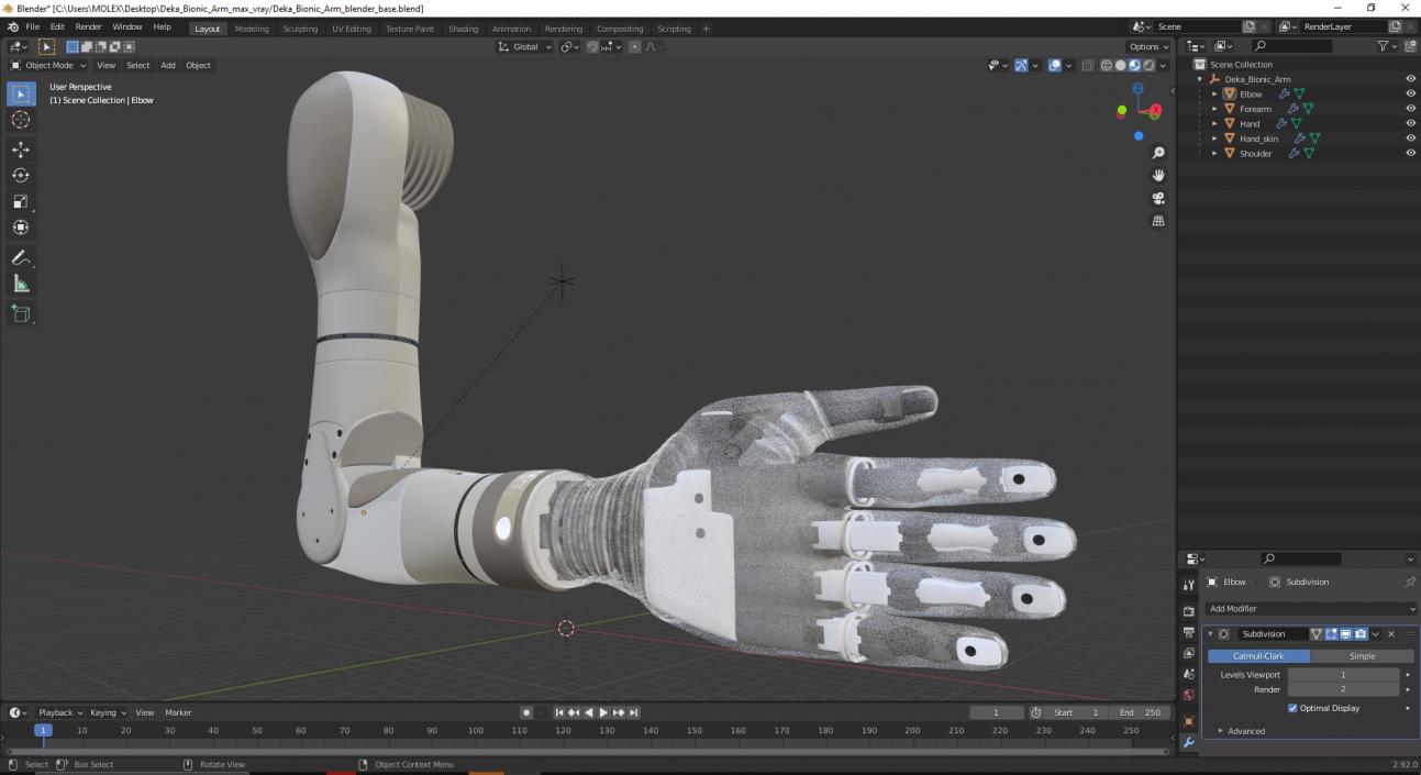 3D model Deka Bionic Arm