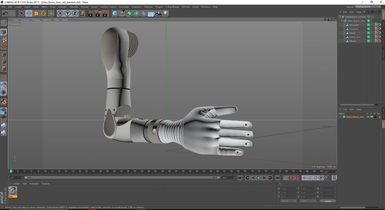 3D model Deka Bionic Arm