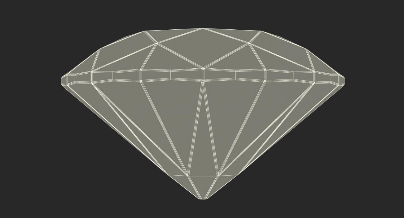 Round Cut Diamond 3D