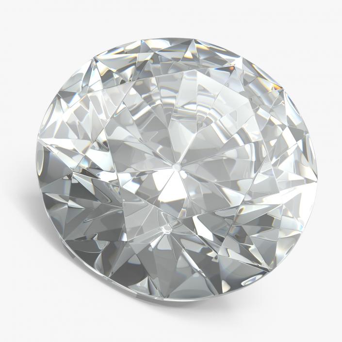 Round Cut Diamond 3D